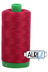 Aurifil Mako 40wt 2-ply Cotton 1000 m 1094 yd. spool - 2260 Red Wine